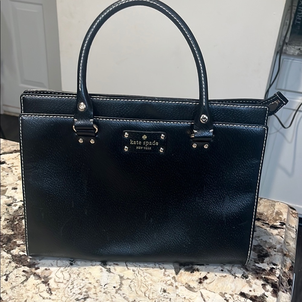Kate Spade Black Satchel with Structured Design